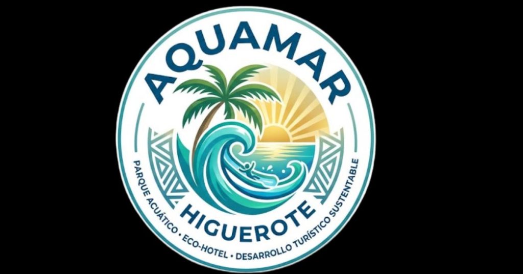 Logo de Parque AQUAMAR Higuerote fondo negro